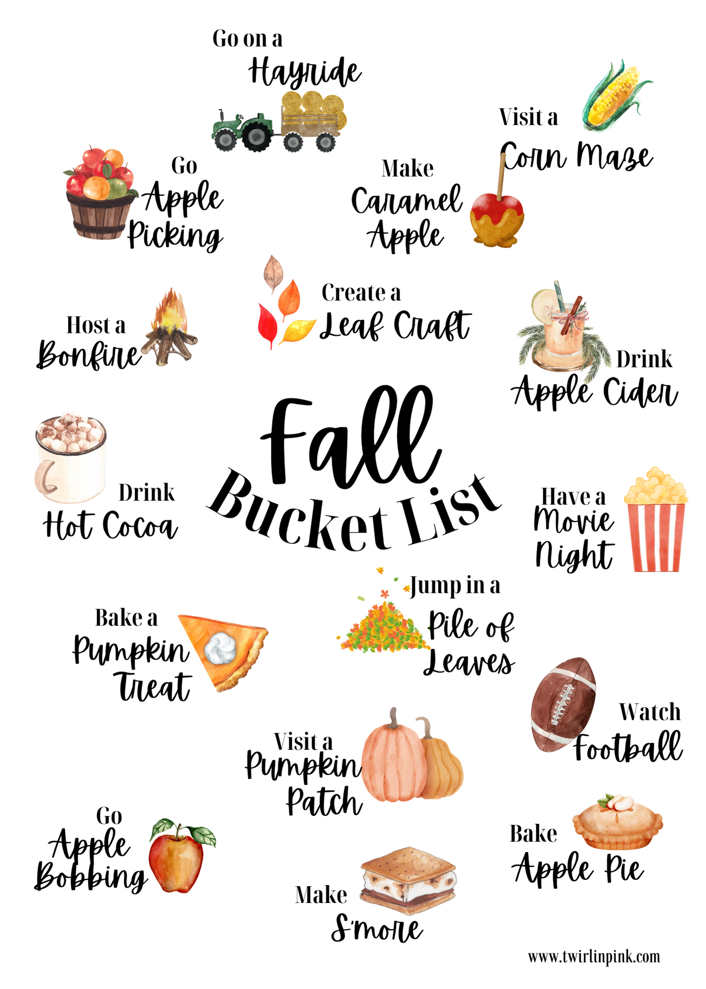 Free Fall/Thanksgiving Appetizers & Activities Printables – Twirl In Pink